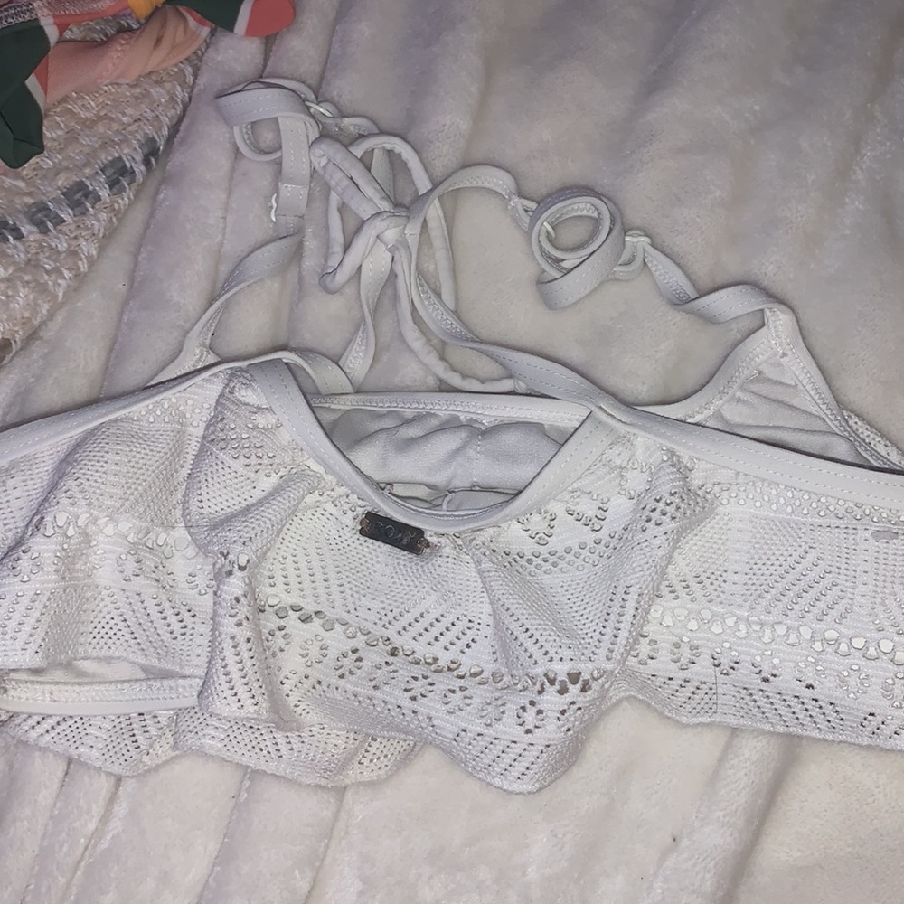 White Roxy Bikini Top - Picture 2 of 4